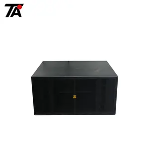 Dual 18 pulgadas alimentado por la línea de bajo de altavoz Subwoofer caja