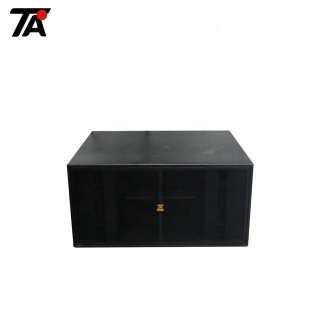 Dual 18 Inch Powered Bass Line Array Subwoofer Speaker Box
