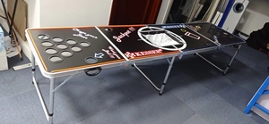 Tùy Chỉnh Có Thể Gập Lại Beerpong Trò Chơi Bảng Mạnh Mẽ 8 Chân Di Động Gấp Cổng Sau Bia <span class=keywords><strong>Pong</strong></span> Bảng Với Lỗ - Product Image 5