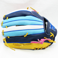 Guante de Béisbol de Cuero Kip Personalizado para Jugadores Adultos, para Lanzar con la Mano Derecha, Venta al Por Mayor