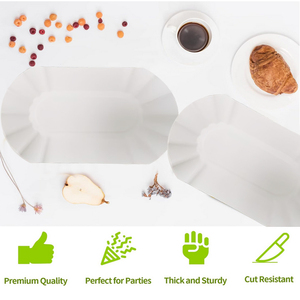 Assiettes en papier blanches jetables de haute qualité, personnalisées et imprimées pour les fêtes de Noël - Product Image 4
