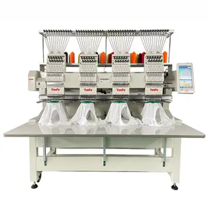 Industrial 4 Heads Embroidery Machine Embroidery 8 In 1 Magnetic Embroidery Hoop Sewing Machine For Cap T-shirt