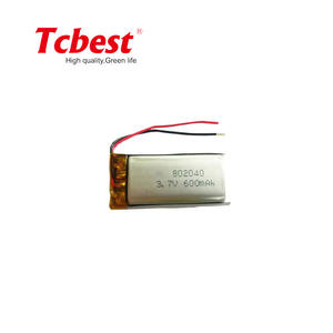 600mah 3,7 v 802040 typ lithium-polymer LI-PO LIPO akku - Product Image 2