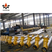 Vente en gros de grain de ciment, incliné vertical, sans armature, en acier inoxydable, vis en spirale flexible