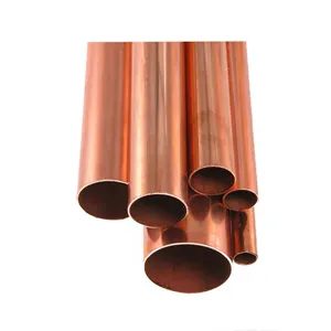 C10100 C11000 C10200 C12000 Large Diameter 15mm 22mm 28mm Seamless Round Red Copper Pipe C1220 C1200 Brass Copper Tube