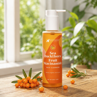 Nettoyant Visage Éclaircissant et Revitalisant à l'Argousier et au Niacinamide, Doux pour la Peau, Haute Qualité, Marque Privée, Faible MOQ
