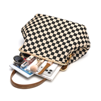 Sac à main à carreaux de design tendance, pochette classique grande capacité, sac à bandoulière pour les soirées et les occasions sociales