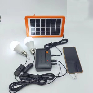Small <strong>Solar</strong> Power Station Generator Lighting <strong>System</strong> Kit IP65 Rechargeable LED Emergency <strong>Light</strong> for Camping Fishing - Product Image 5
