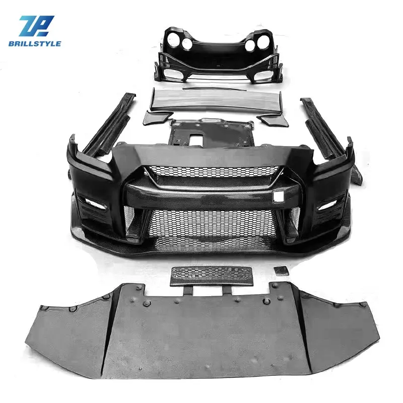 2008-2016 Nismo Carbon Fiber Front stoßstange Hecks toß stange Diffusor Seitens ch weller Für GTR GTR35 R35 Body Kit