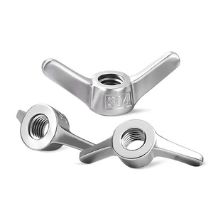 Écrou à oreilles en acier inoxydable 304/316 de l'usine Bibo Yaente, raccord de construction M8-M24, écrou à griffes en laiton avec insert nylon, usine Yaente, acier inoxydable - Product Image 5