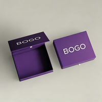 Boîtes cadeaux personnalisables en forme de livre, plusieurs couleurs, double porte, logos, estampage à chaud, impression quadricolore, carton gris épais magnétique