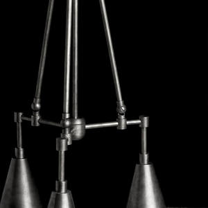 Estilo americano diseñador creativo cobre comedor sala de estar isla candelabro lineal colgante luz aparato - Product Image 3