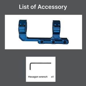 Soporte para Mira Telescópica BANGBANG - Cantilever para Tubo de 20mm, Altura Central de 1.5" (Espaciado de 70mm, Azul) para Deportes al Aire Libre - Product Image 6