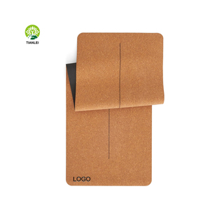 Modello personalizzato eco-friendly sughero naturale Set di tappetini antiscivolo ispessito ginnastica danza <span class=keywords><strong>tappeto</strong></span> per la pratica dello <span class=keywords><strong>Yoga</strong></span> - Product Image 1