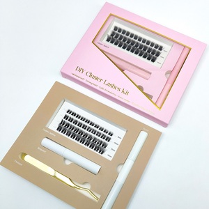 Cá nhân lông mi 3D cụm lông mi Kit với trái phiếu và con dấu Lash phần mở rộng - Product Image 4