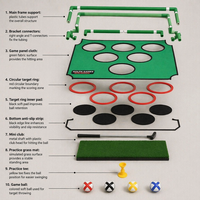 Ensemble d'entraînement de golf miniature d'intérieur avec cible de pratique et jeu de chipping familial, marque d'origine CN, sans marque