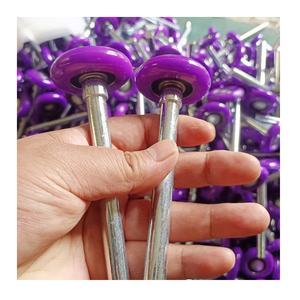 Haute qualité 4 \ "tige 2*4 portes sectionnelles à rouleaux en acier Design industriel durable en nylon rouleau de <span class=keywords><strong>porte</strong></span> de garage accessoire d'abri Wuxi - Product Image 2