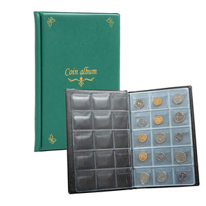 Commercio all'ingrosso 1.77X1.77 pollici Penny badge gettoni Dimes Nickles raccolta di monete 150 porta Album con la moneta 150 Pocke - Product Image 2