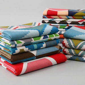 <span class=keywords><strong>Tissu</strong></span> en toile fine imprimé géométrique en polyester et coton, pour rideaux, canapés, nappes, oreillers, coussins, tapis pour animaux de compagnie, tentes - Product Image 2