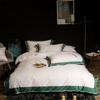 Ensemble de lit d'hôtel 5 étoiles personnalisé de luxe 400TC 100% ensembles de linge de lit d'hôtel en coton égyptien vente en gros