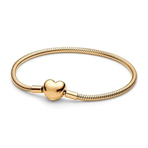 Pulsera <span class=keywords><strong>Pandora</strong></span> de Plata de Ley S925 con Cadena de Corazones y Serpientes, Pulsera con Dijes DIY, Joyería - Product Image 2