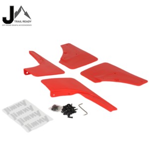 4 個フロントリアマッドフラップスプラッシュガードマッドガードスズキジムニー JB64 JB74 JC744 2018+外装アクセサリー用 - Product Image 4