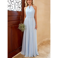 Haute qualité personnalisé femmes mode robe couleur unie Simple Sexy sans manches Style décontracté respirant plaine teinture