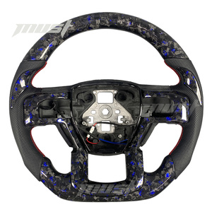 Volant en fibre de carbone forgé sur mesure pour <span class=keywords><strong>Ford</strong></span> <span class=keywords><strong>F</strong></span>-<span class=keywords><strong>150</strong></span> <span class=keywords><strong>F</strong></span>-250 <span class=keywords><strong>F</strong></span>-350 <span class=keywords><strong>F</strong></span>-450 Raptor <span class=keywords><strong>XLT</strong></span> 4x4 Shelby Super Snake Platinum 2015-2023 - Product Image 1