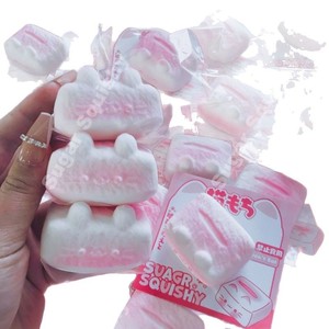 ของเล่นบีบข้าวปั้นรูปแมวน้อยสีชมพูสไตล์คาวาอี้  วัสดุ PU นุ่มมาก บรรเทาความเครียด ของขวัญสำหรับเด็กและผู้ใหญ่ - Product Image 6