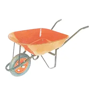 One Wheels Dual Purpose Schubkarre Home Garden Yard Utility Schubkarre Wagen mit eingebautem Ständer