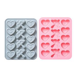 Molde <span class=keywords><strong>de</strong></span> silicona <span class=keywords><strong>de</strong></span> resina para hornear pasteles con forma <span class=keywords><strong>de</strong></span> corazón y arco y flecha para el Día <span class=keywords><strong>de</strong></span> San Valentín M40140 - Product Image 5