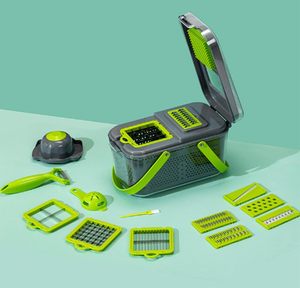 Nouvel Arrivage en Gros : Gadget de Cuisine Multifonctionnel 16-en-1 Manuel – Coupe-Légumes, Éplucheur d'Oignons, Éplucheur de Pommes de Terre, Trancheuse à Fruits - Product Image 2