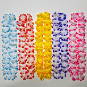 FL-498 tissu cou poitrine anneau hawaï<span class=keywords><strong>en</strong></span> fête décoration longue durée <span class=keywords><strong>paille</strong></span> <span class=keywords><strong>jupe</strong></span> danse anneau cou poitrine couronne Leis - Product Image 2
