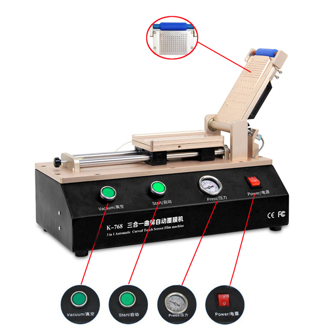High Quality Tbk 766 12" Tablet Automatic Oca Polarizer Film Laminator Machine For Tablet Refurbish For Mobile Phone Lcd Repair