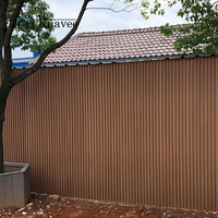 Panneaux de clôture périphériques en WPC pour extérieur, design économique, panneaux décoratifs en composite WPC pour jardin, panneaux de clôture en WPC pour l'intimité