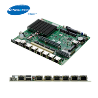 Carte mère pare-feu personnalisée D41SL-B 6 ports LAN 2.5G J4125 DDR4 Max 8 Go 6 USB 2 COM Mini PCIe PS2 Bypass 12V X86