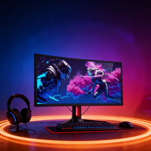 Moniteur <span class=keywords><strong>de</strong></span> jeu incurvé 27 pouces 2K UHD en gros, 1 ms, 240 Hz, synchronisation adaptative, dalle IPS/VA, écran PC - Product Image 1