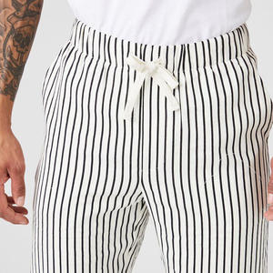 Oem con coulisse tasche con cuciture laterali in vita tasche posteriori <span class=keywords><strong>a</strong></span> <span class=keywords><strong>righe</strong></span> <span class=keywords><strong>a</strong></span> strisce <span class=keywords><strong>pantaloni</strong></span> di <span class=keywords><strong>lino</strong></span> da uomo - Product Image 4