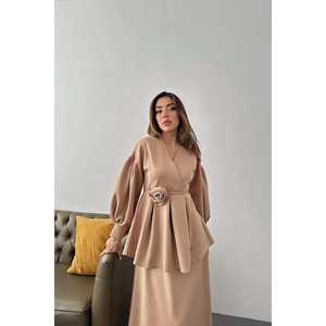 Conjunto de Suéter con Detalles en Rosa Camel para Mujer, Colección al por Mayor - Product Image 4