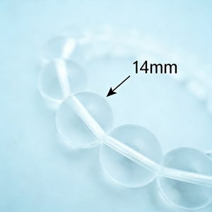 Bracelet en cristal de quartz blanc naturel, perles rondes, bracelet élastique pour la chance et l'énergie positive - Product Image 5