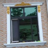 Molde de manga de Ventana arqueada de estilo europeo, Pilar romano semicircular, estilo fundido para Villa, hecho de plástico ABS duradero