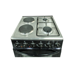Cocina Independiente de <span class=keywords><strong>Gas</strong></span> y Eléctrica con <span class=keywords><strong>Horno</strong></span>, 2 Quemadores de <span class=keywords><strong>Gas</strong></span>, 2 Placas Eléctricas Calientes, Electrodoméstico de Cocina de Acero Inoxidable - Product Image 2