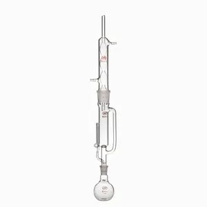 Appareil d'extraction soxhlet pour verrerie de laboratoire avec bulbe condenseur 60ml 150ml 250ml 500ml