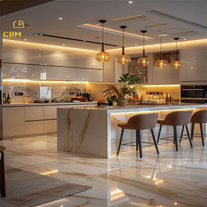 Cbmmart hiện đại tủ bếp có độ bóng cao kết thúc nhà bếp bằng đá cẩm thạch Countertop lưu trữ tủ bếp đặt - Product Image 5