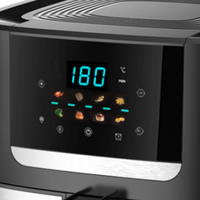 Nouveau lancement écran numérique bonne qualité friteuse à air intelligente appareils de cuisine à domicile 1700W friteuse à air visuelle