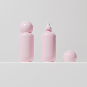Nouvelle bouteille ronde de 50 ml à épaules arrondies et fond sphérique, design sphérique, emballage <span class=keywords><strong>pour</strong></span> crème <span class=keywords><strong>solaire</strong></span> et cosmétiques, format voyage - Product Image 4