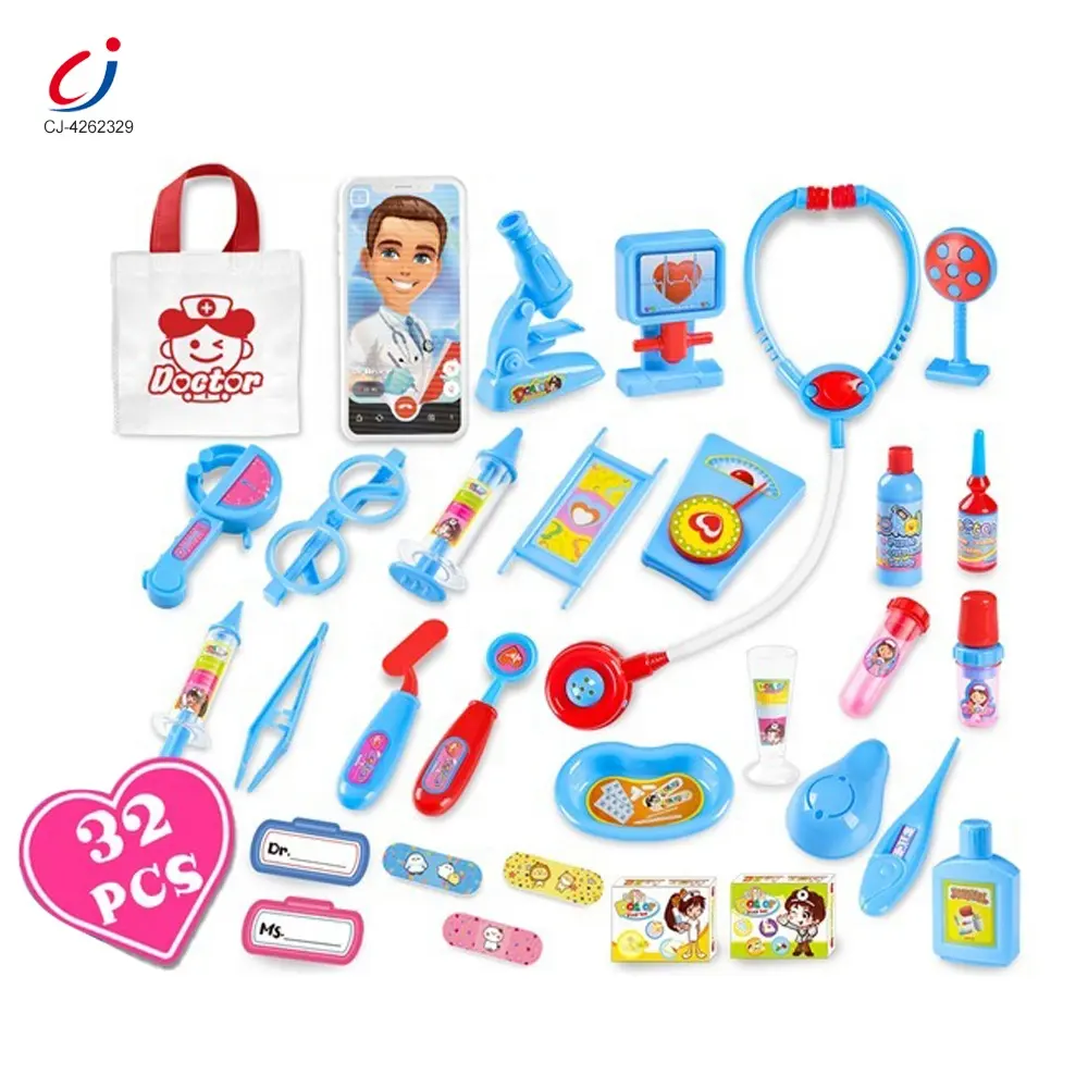 Chengji doctor toy 2024 boys role playing game pretend play portable medical kit medicine cabinet doctor toy for child