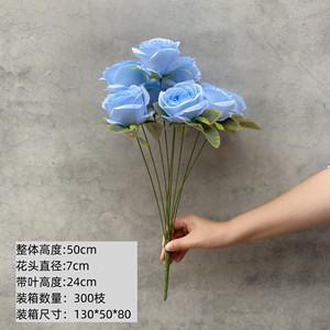 Artificial Rose Bouquet <b>Silk</b> <b>Flowers</b> Wedding Home Decor High Simulation Reusable YMG 01 - Product Image 3