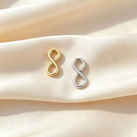 Anneau de fixation pour bijoux Permanet, en or 14K, pour bracelet et collier, fermoir infini inaltérable