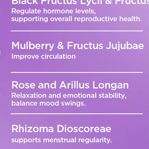 Thé aux herbes pour l'équilibre hormonal OEM avec goji noir, ginseng rouge, igname et rose - 100% naturel, végétalien, sans OGM, 10 sachets de thé par boîte (8g chacun) - Product Image 3